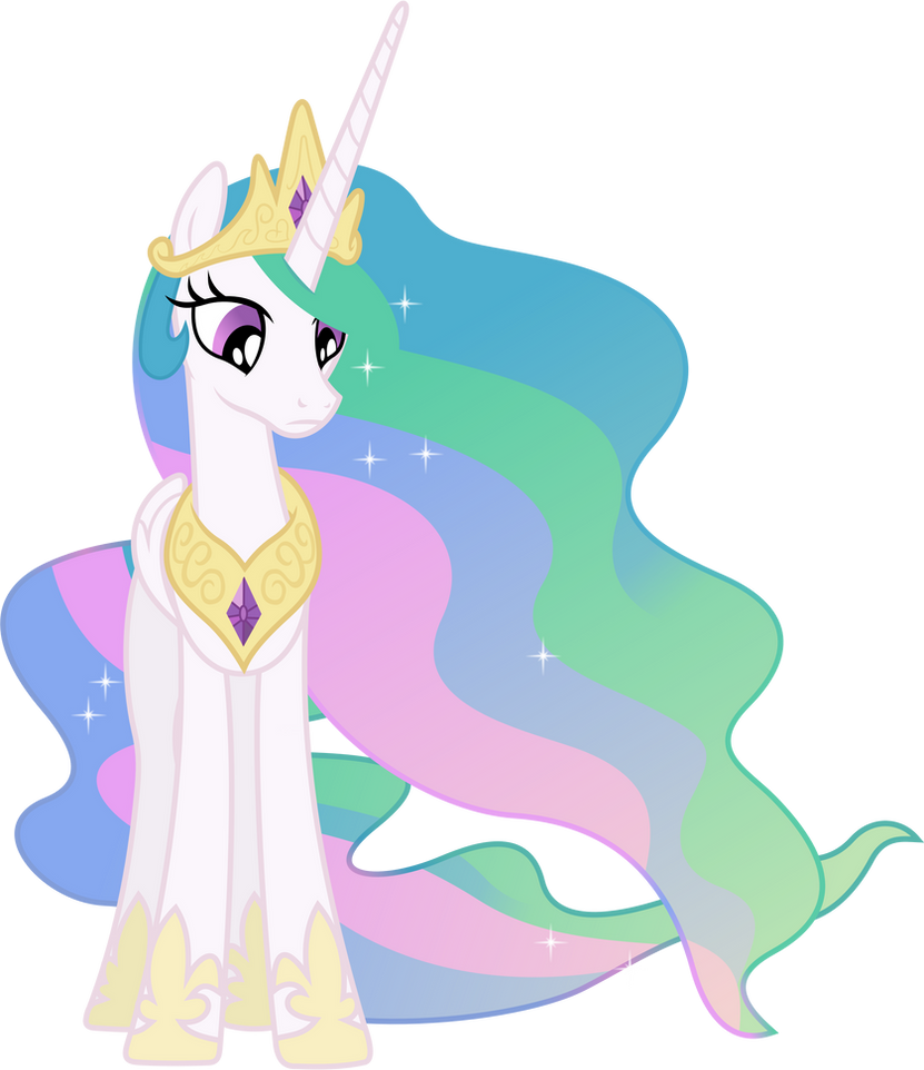 Nonplussed Princess Celestia by 90Sigma