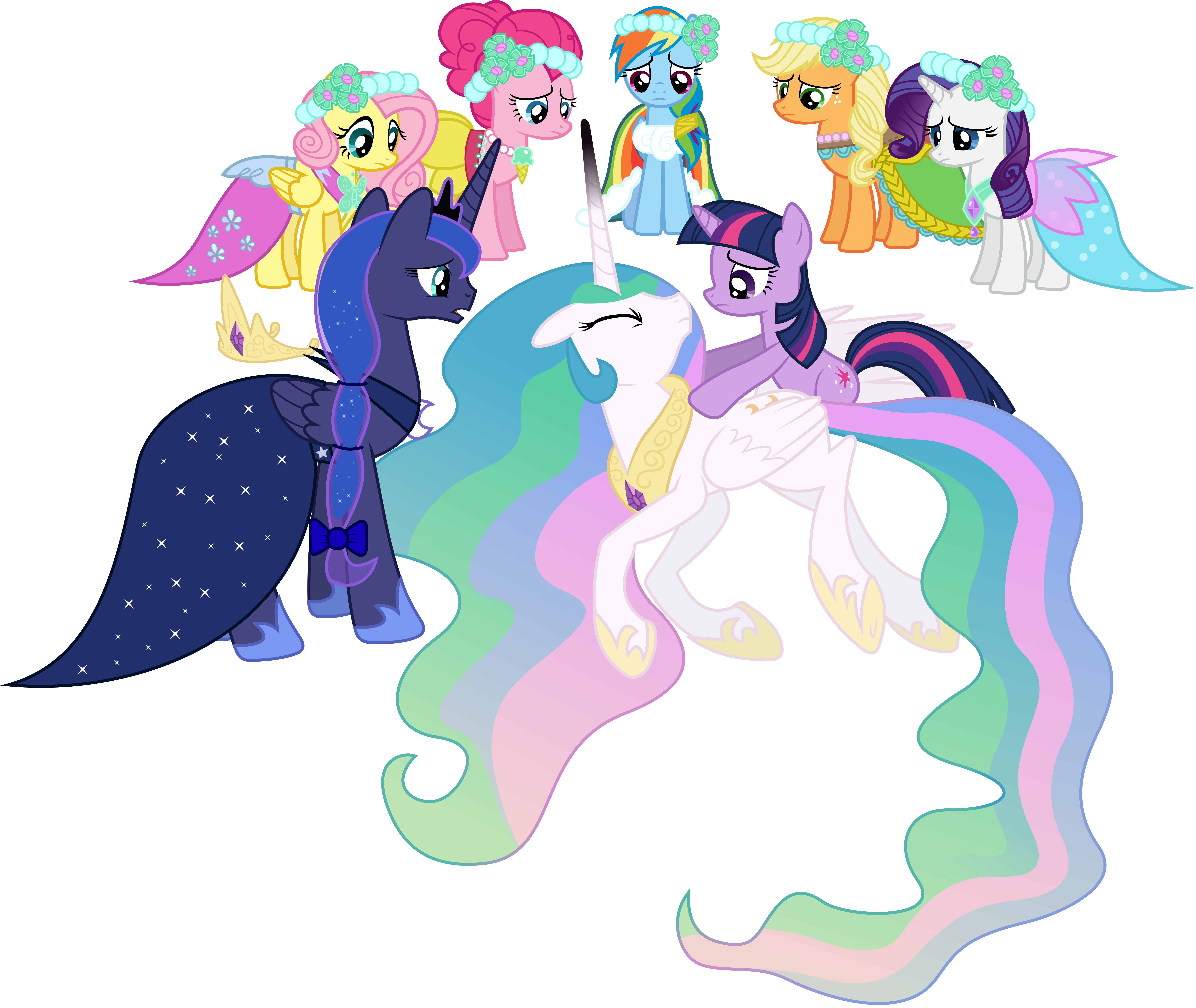 princess celestia wedding dress Princess Celestia And Prince Solaris - Mlp Celestia Galloping Gala