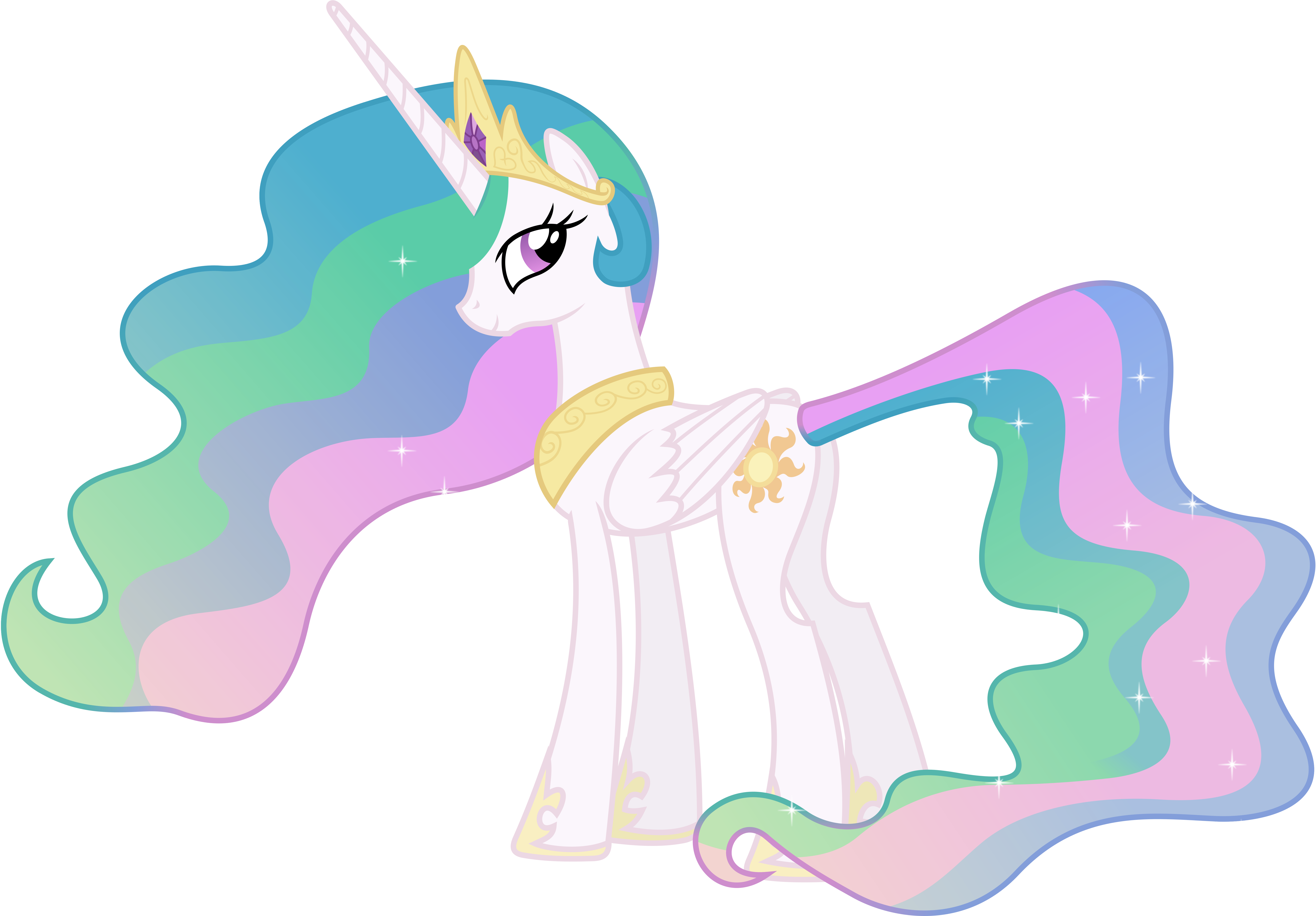 Princess Celestia Looking Behind by 90Sigma on DeviantArt Princess Celestia Looking Behind by 90Sigma on DeviantArt