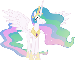 Grinning Princess Celestia (1)