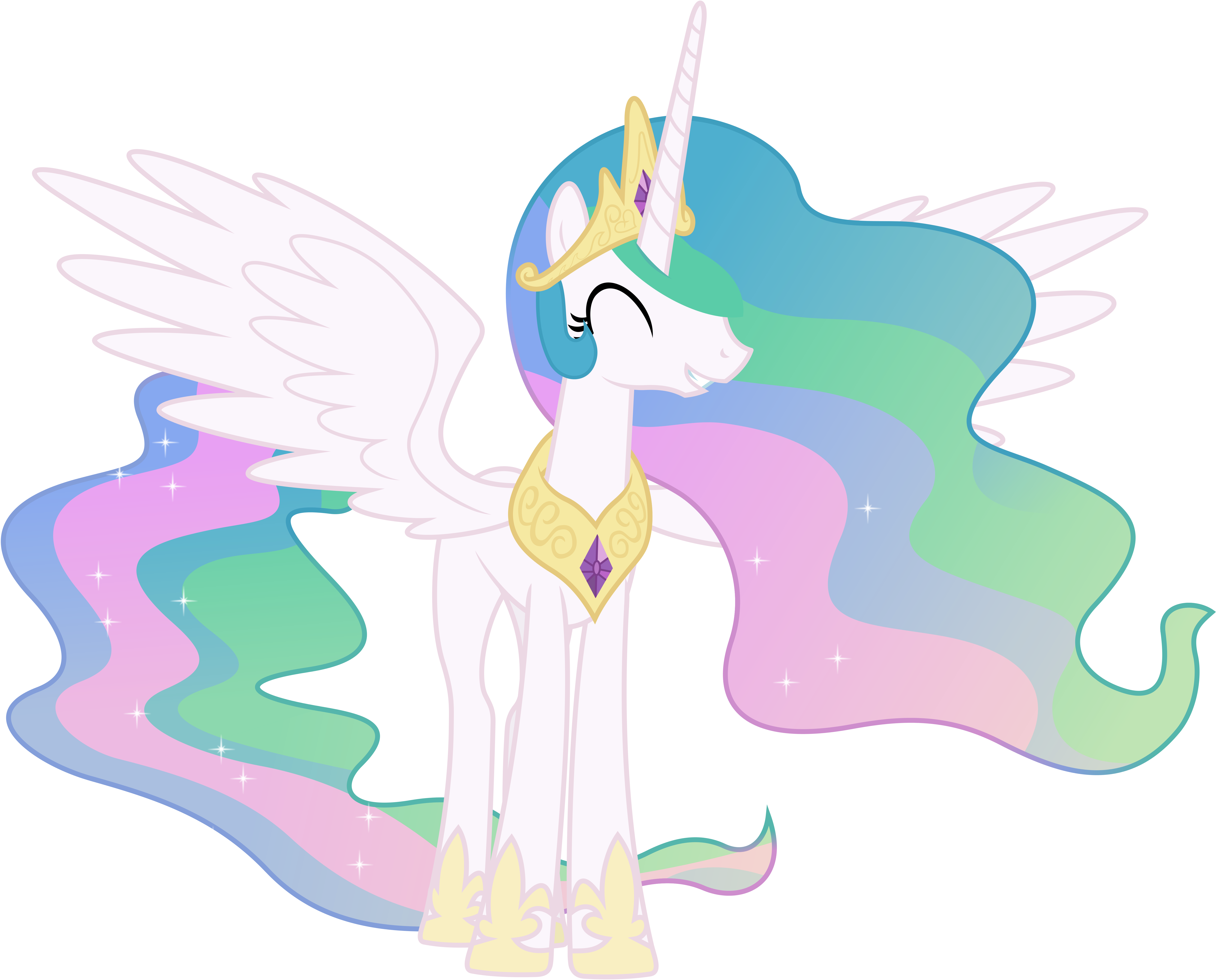 Grinning Princess Celestia (1)