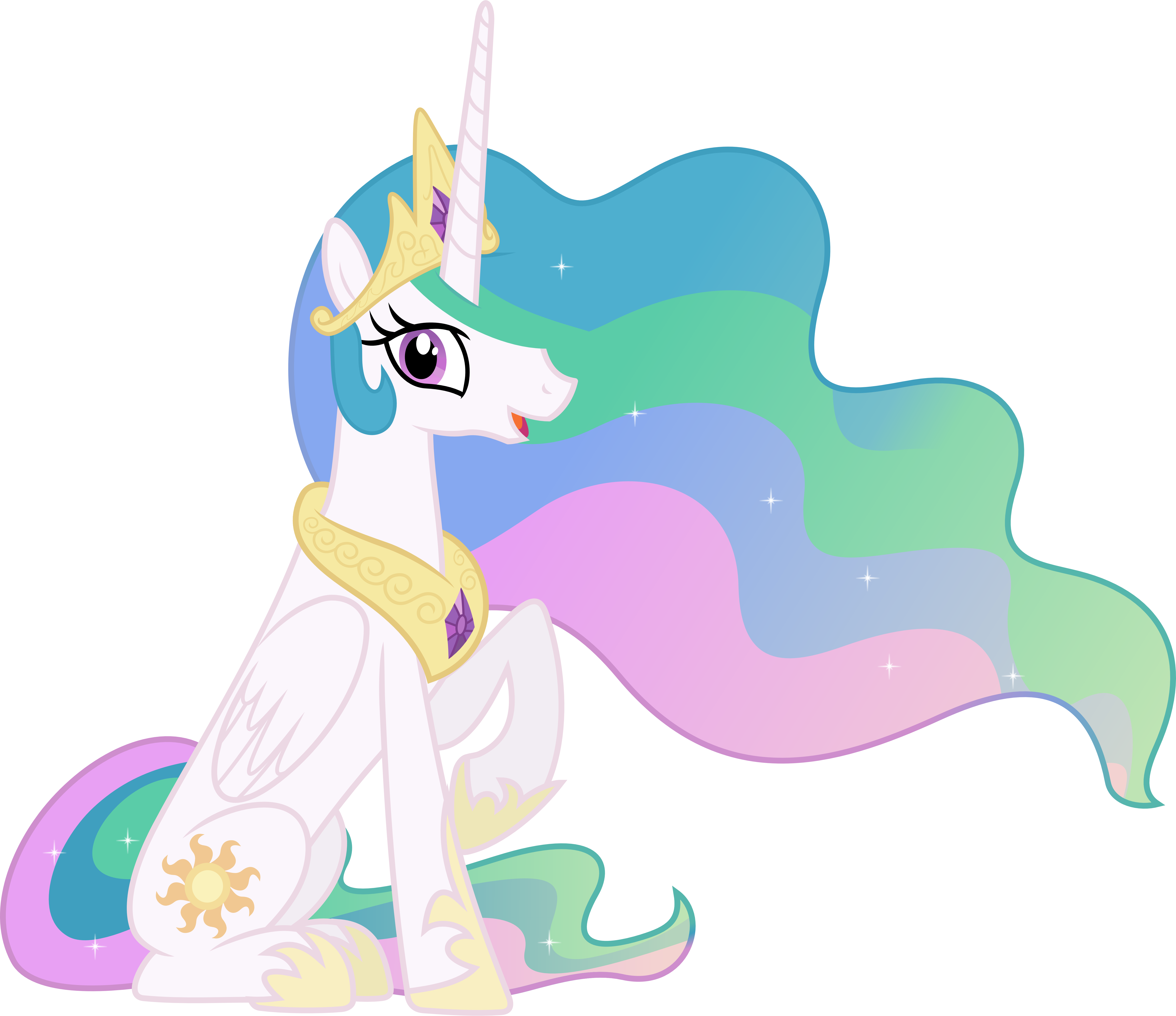 Princess Celestia Sitting Down