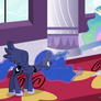Celestia and Luna Fighting (Luna Major Version)