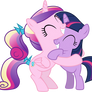 Princess Cadance and Twilight Sparkle Hugging (2)