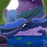 Princess Luna and Twilight Sparkle Cuddling (6)