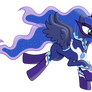 Princess Luna as a Power Pony