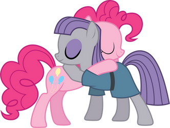 Pinkie and Maud Hugging
