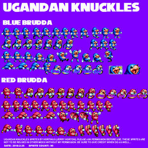 Ugandan Knuckles Mania Sprites