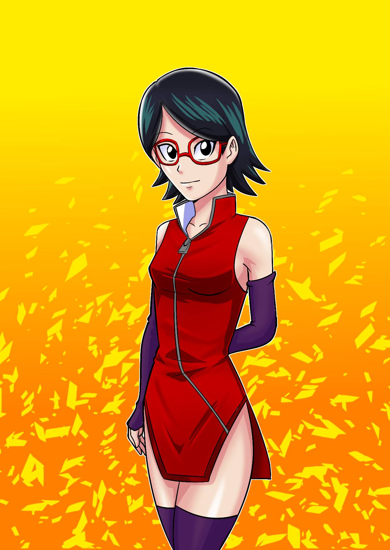 Sarada Uchiha by kimbolie12 on DeviantArt