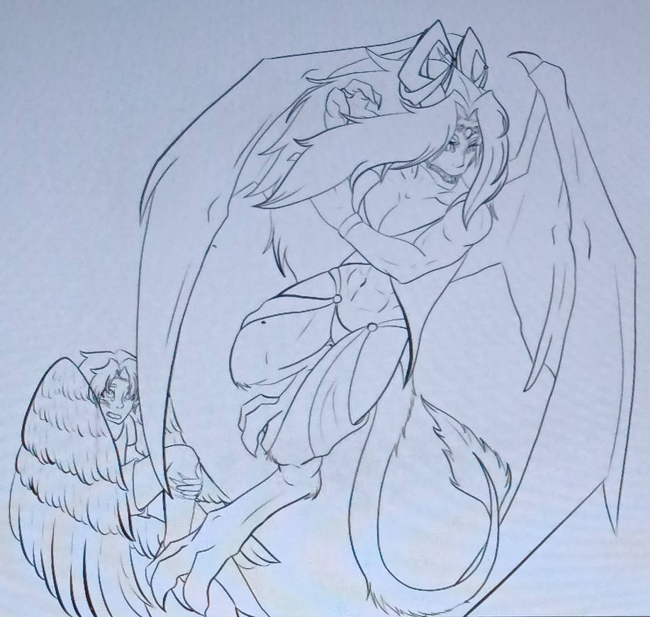 Demon Protector Demon protector by PurpleDragonDesigns on DeviantArt