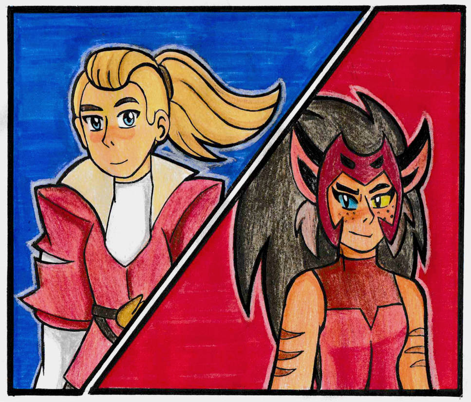 Adora and Catra by MiniStar100 on DeviantArt