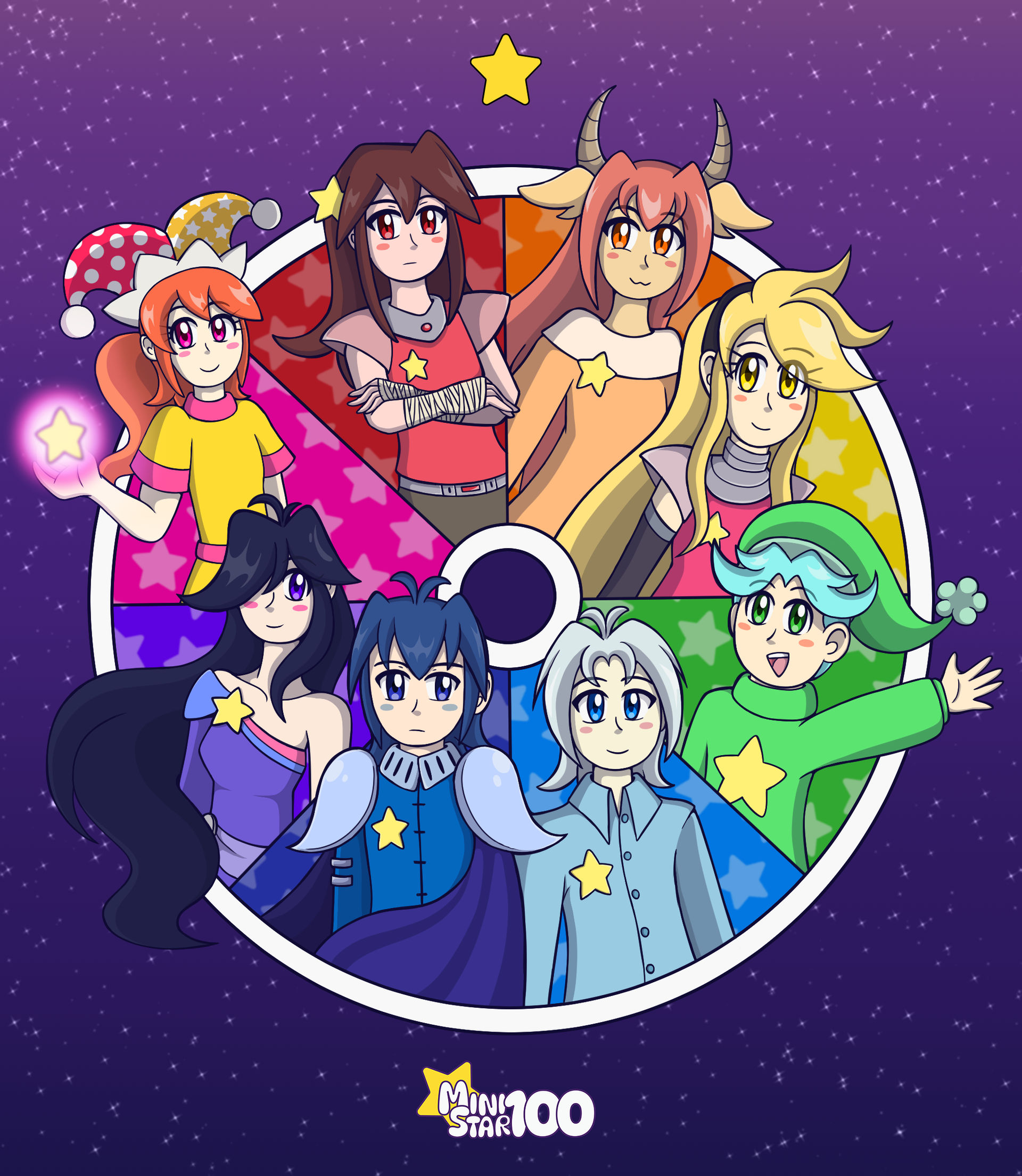 Colorful Stars (Color Wheel) by MiniStar100 on DeviantArt