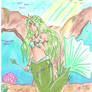 green mermaid