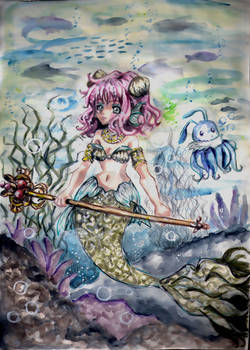 Cute mermaid