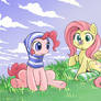 Fluttershy and Pinkie pie striped