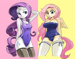Rarity and fluttershy