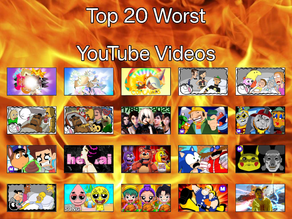 Worst Video My Top 20 Worst YouTube Videos by IHateantoons356 on DeviantArt