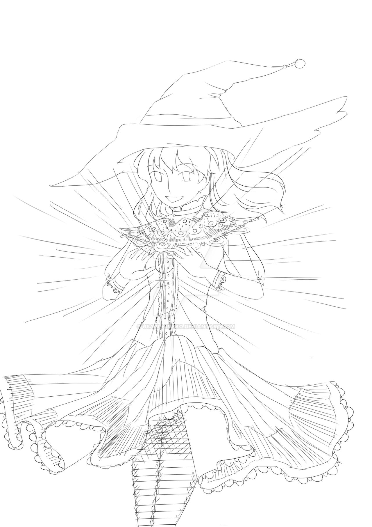 Witch Lineart