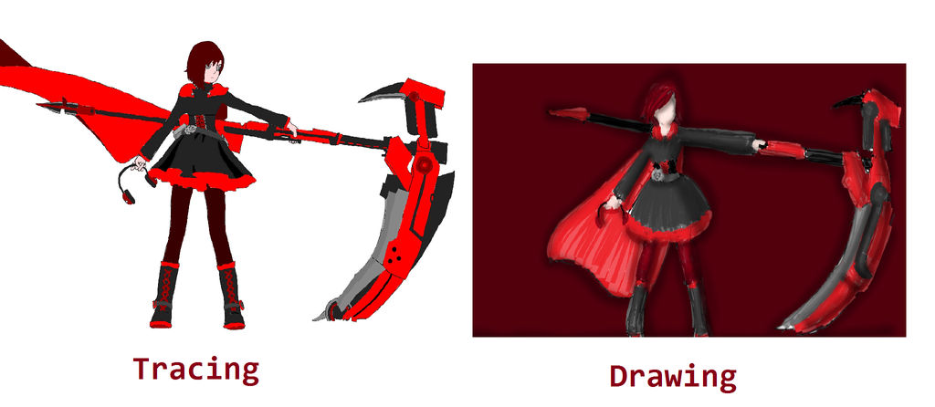 Ruby Trace VS Draw by RN3N on DeviantArt