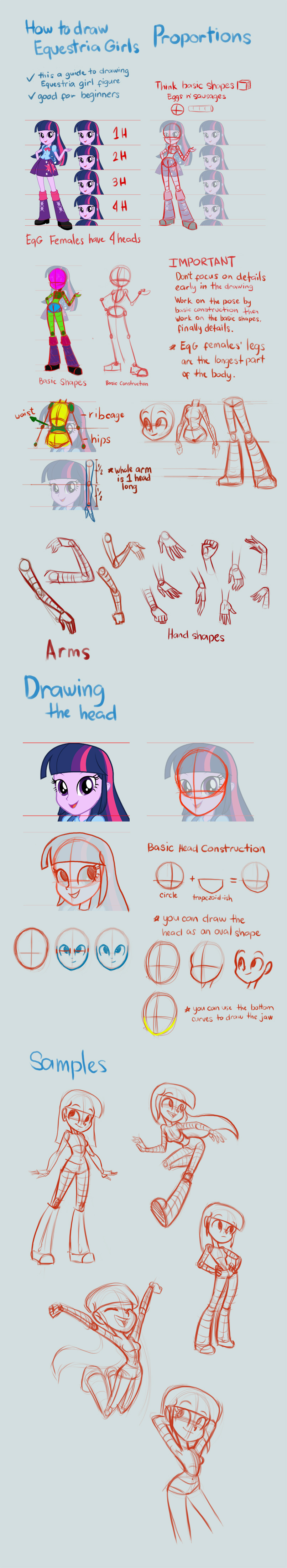 How to Draw a My Little Pony - Rainbow Dash, Easy Drawing Guides