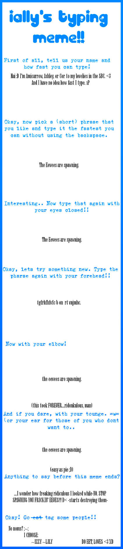 -Typing Meme- by Amicarrow on DeviantArt