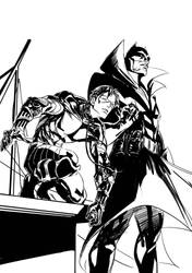 Talon!Dick and Damian Wayne