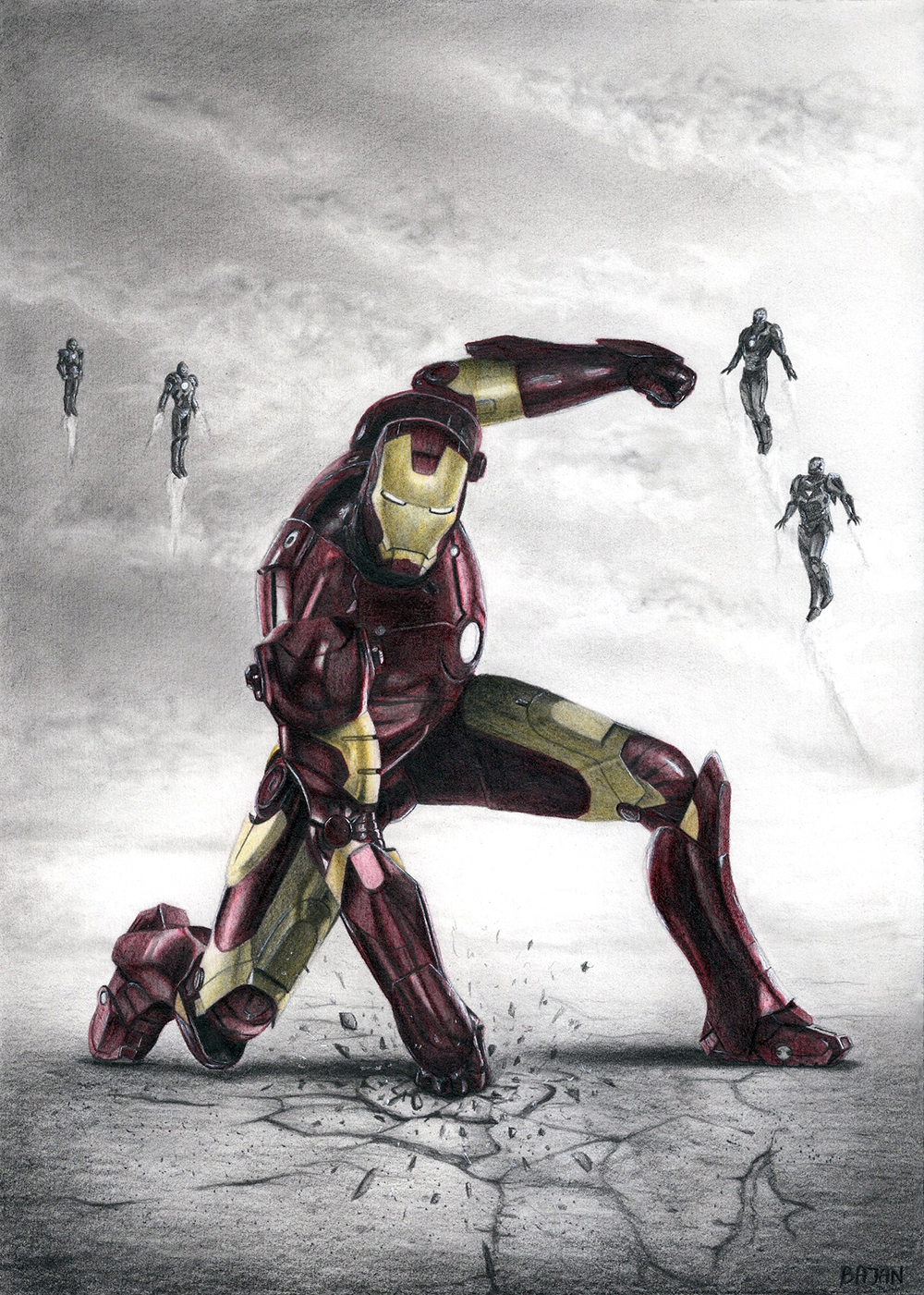 Iron Man drawing