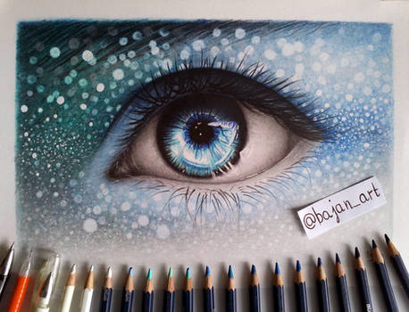 Fantasy eye drawing