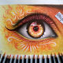 Fire eye drawing