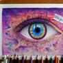 Galaxy eye drawing