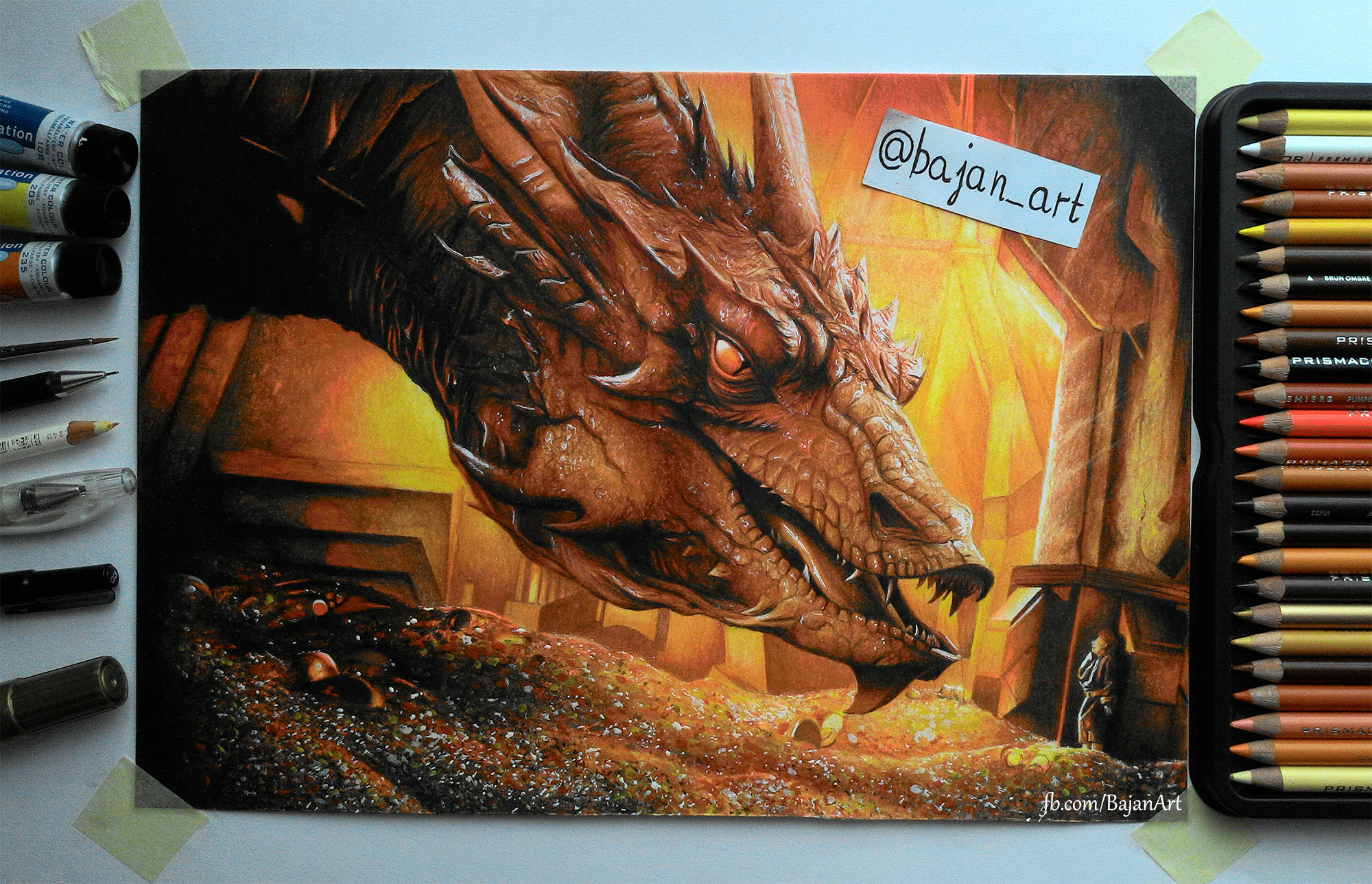 Smaug Hobbit drawing