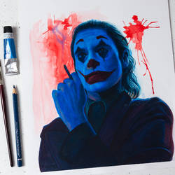 Joker Watercolor Painting