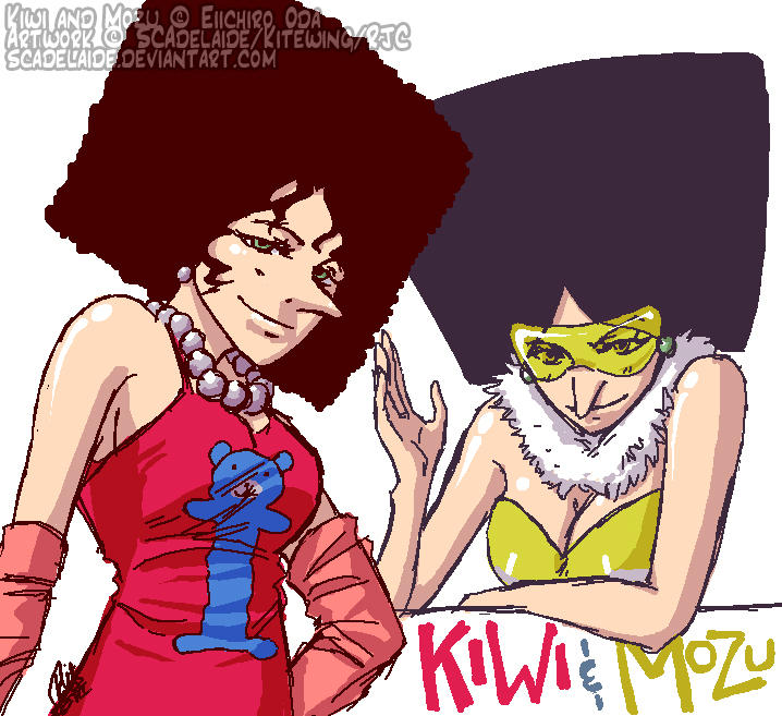 Kiwi and Mozu One Piece by scadelaide on DeviantArt