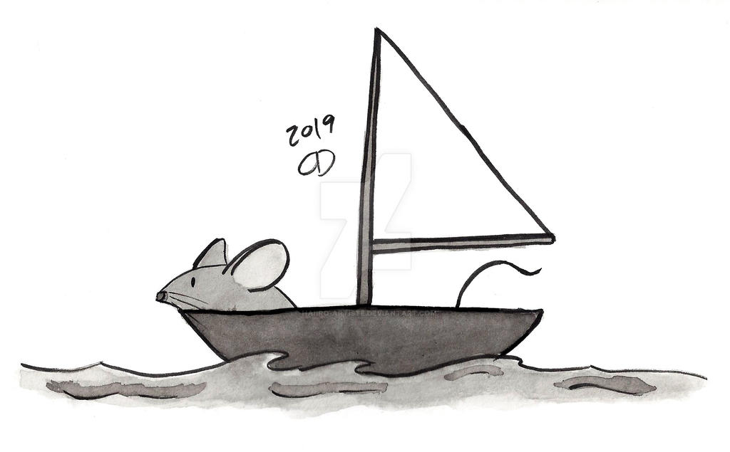 Mouse on a Boat by Haiiro-Artiste on DeviantArt