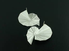 Fan Earrings - back view