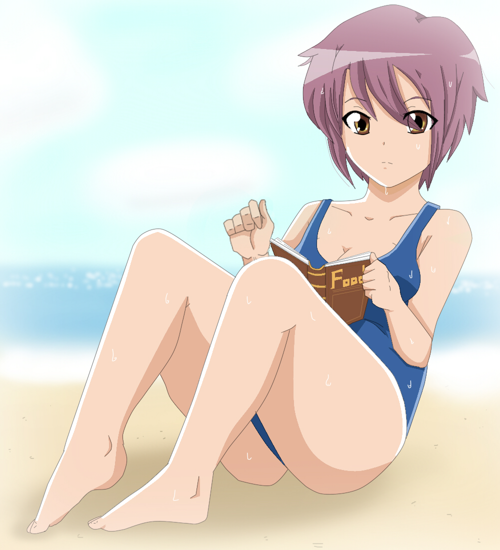 Reading at the beach