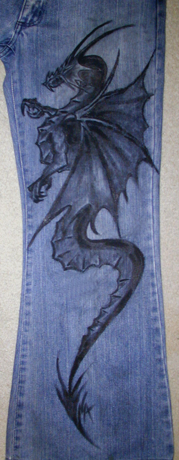 Jeans Design - Dragon