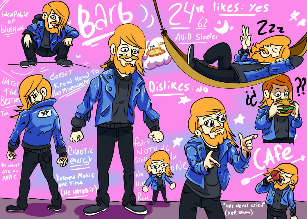 Barb Ref sheet by BarbTheMan on DeviantArt