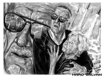 Stan Lee and his wife by Hard Galvan