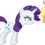 Applejack versus Rarity