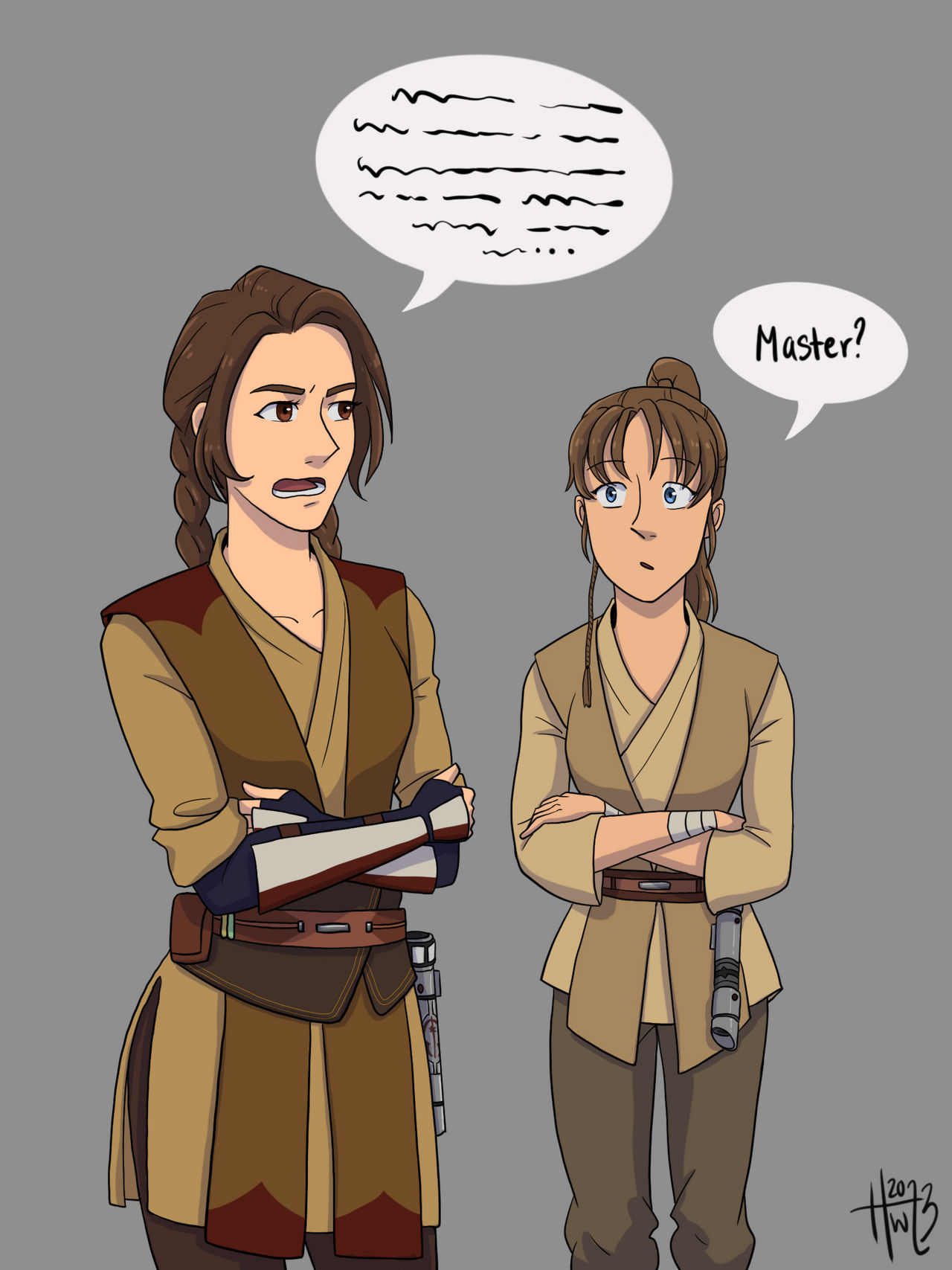 Padawan Master Master and Padawan by HannahBlossom on DeviantArt