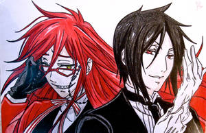 Grell and Sebastian