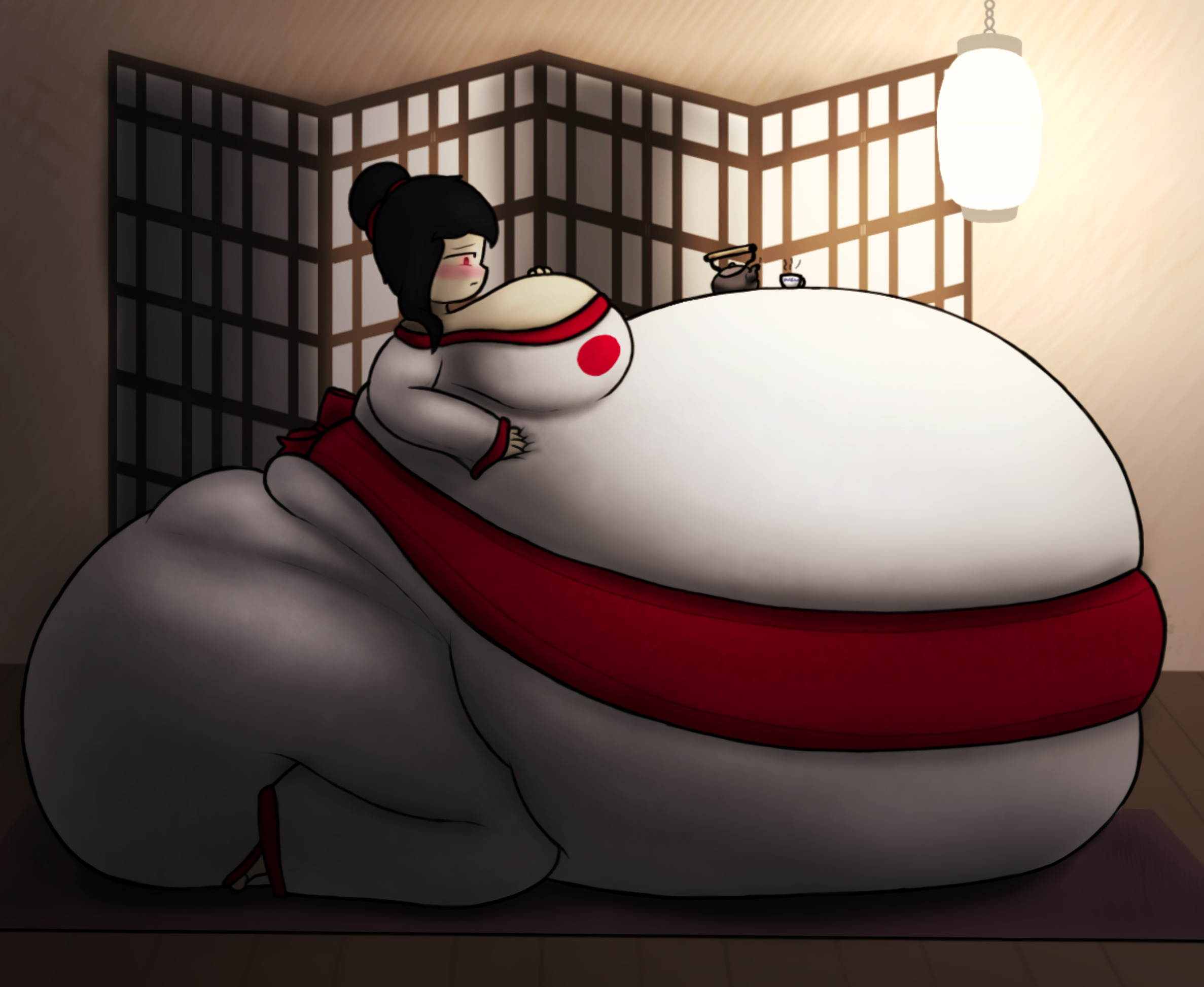 Atlasdoesstuff Belly Bed Kimono by AtlasDoesStuff on DeviantArt