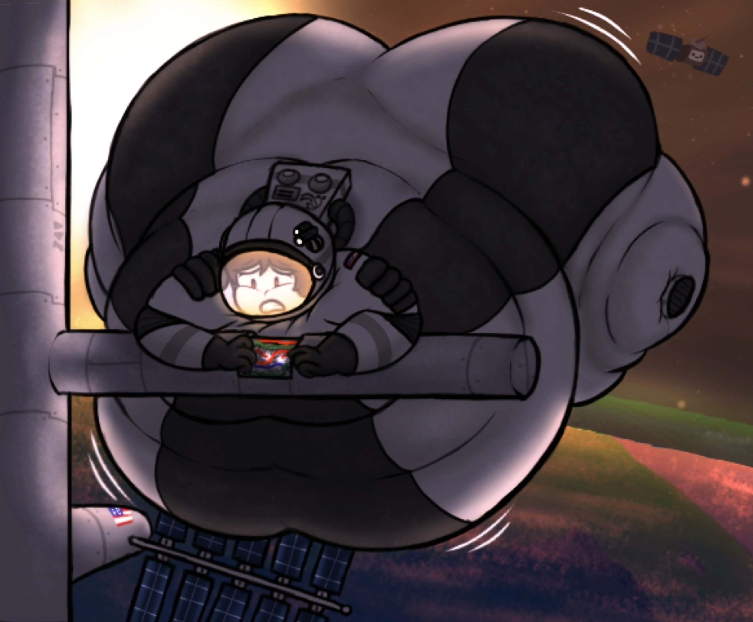 Atlasdoesstuff Super-Sized Spacesuit by AtlasDoesStuff on DeviantArt