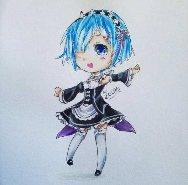 rem drawing by zucoraOfficial on DeviantArt