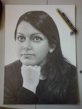 pencil self portrait