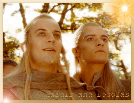 Haldir and Legolas