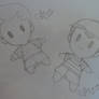 lucas and ness plush sketch