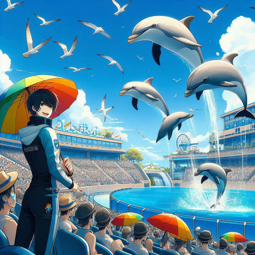 Dolphin show by Y0467 on DeviantArt