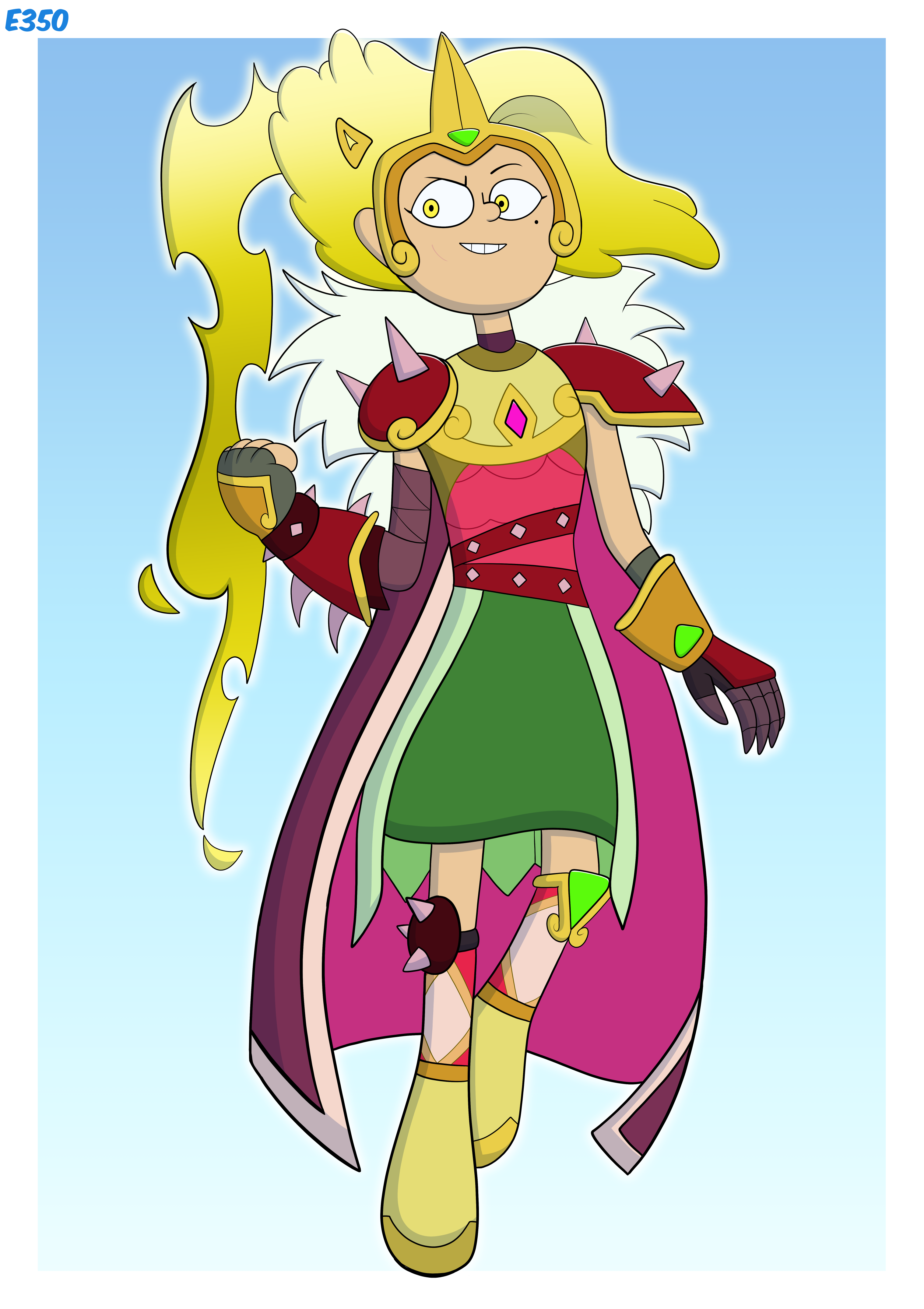 Amphibia Human Form Sarcy Calamity form (Amphibia fusion) by Davaba19 on DeviantArt